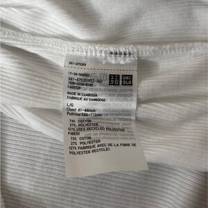 Uniqlo White Textured Top